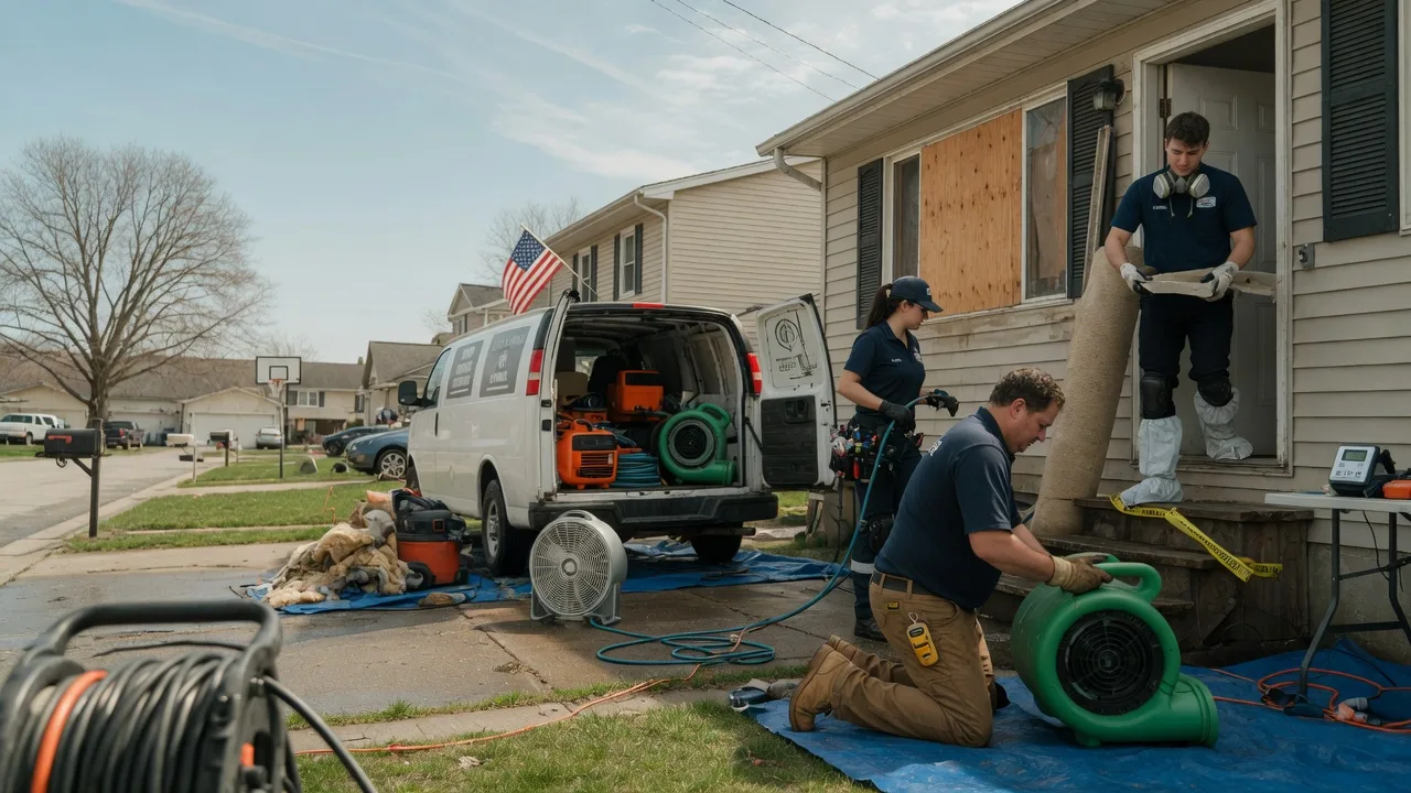 Water Damage Restoration in New Springfield, OH near me